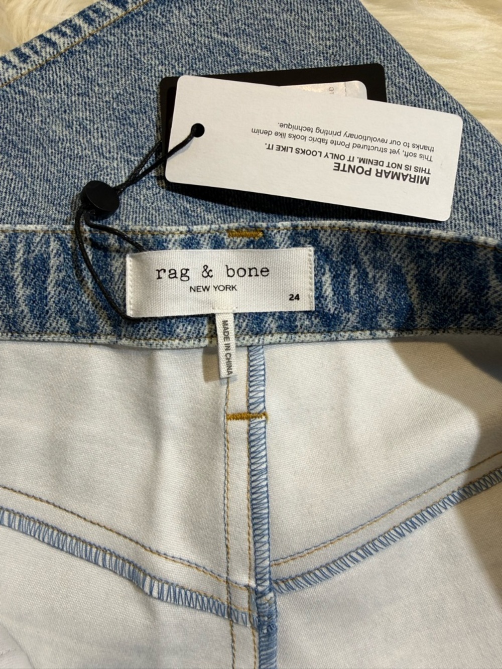 rag & bone Miramar Ponte Denim Shorts | McKenna Short | Size 24 | NWT - Picture 3 of 12
